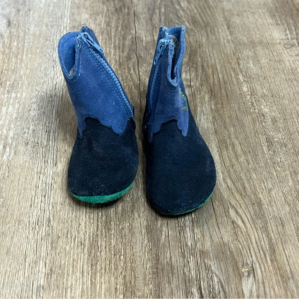 Weebok VTG Suede‎ Booties w/ Cactus & Lizard
